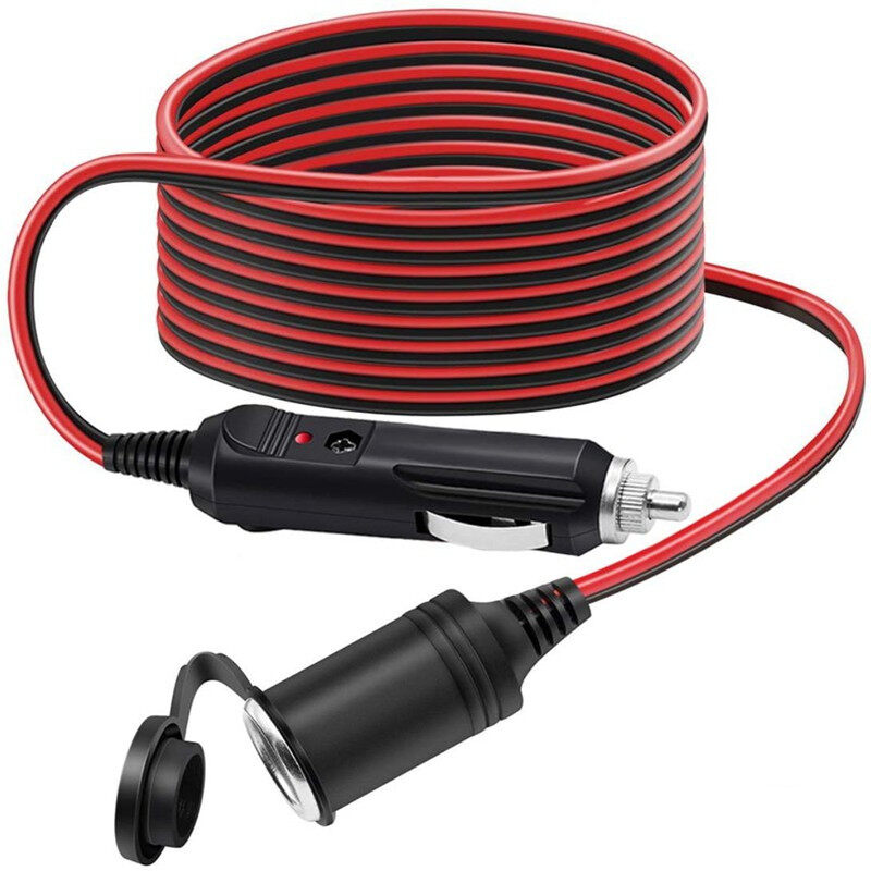 Cáp nối dài chịu lực cao 3m/10ft 12v cáp nối dài ổ cắm đực sang ổ cắm cái, dây nguồn 16awg