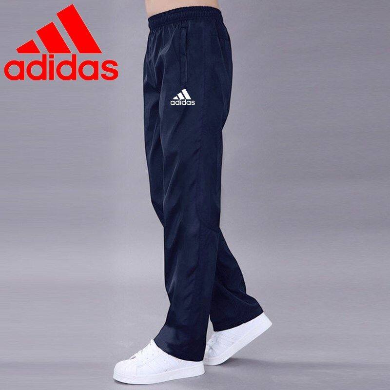 Quick-drying breathable thin section men's pants monolayer polyester slacks loose sliding surface through the screen work trousers