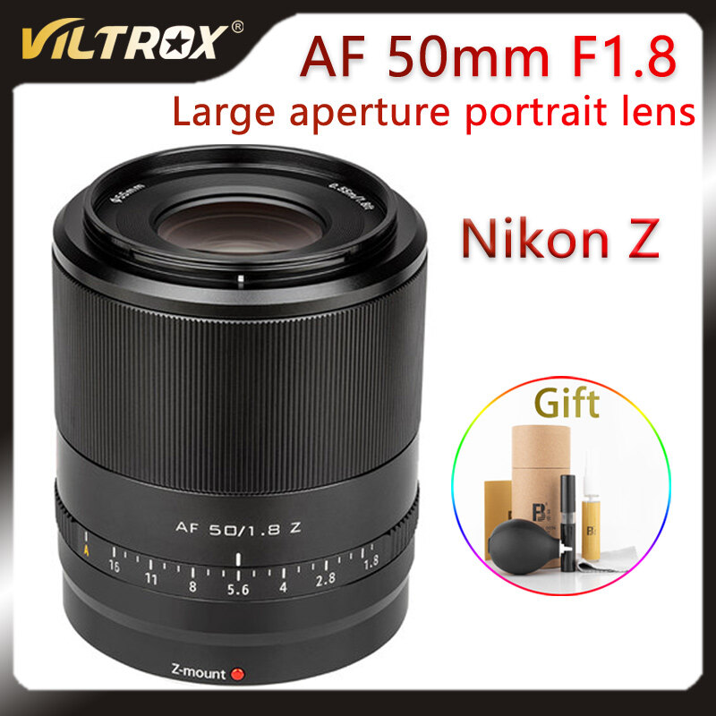 VILTROX 50mm F1.8 Auto Focus Lens Large Aperture Portrait Lens full frame fixed focus Lens for Nikon Z Mount Z6 Z7 Camera Lens Presyo 16,950 Piso*Libreng Shipping