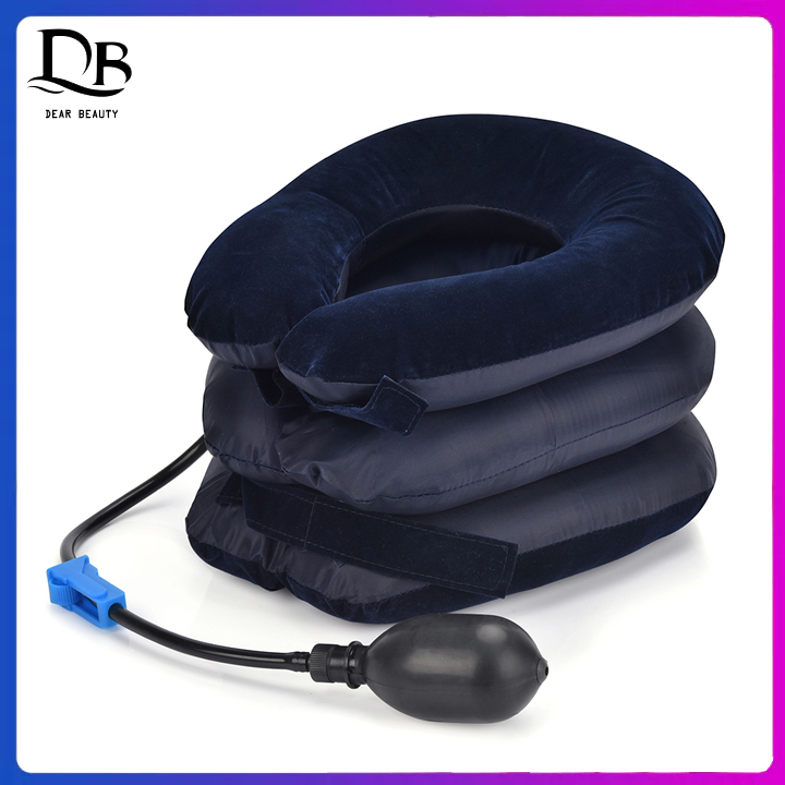 Dearbeauty Inflatable Air Cervical Neck Traction Device Tractor Support Massage Pillow Pain Stress Relief Neck Stretcher Support Cushion ราคา 129 บาท*ส่งฟรี
