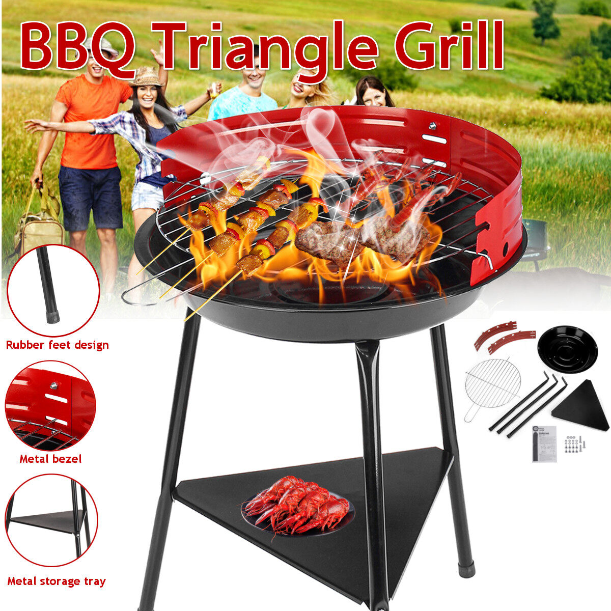 Generic BBQ Grills Patio Barbecue Charcoal Grill Stove BBQ Accessories