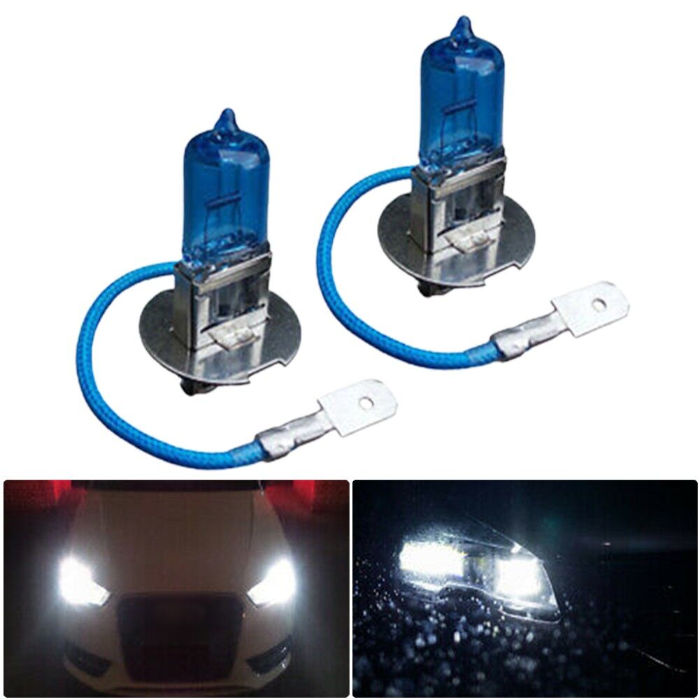 MileAuto 2 Chiếc Đèn Xenon LED H3 Đèn Pha Halogen 100W 12V Màu Trắng Đèn Sương Mù 453 Bóng Đèn Xe Hơi