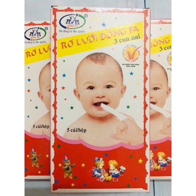 5 hộp rơ lưỡi cho bé sơ sinh, 5 cái/ 1 hộp