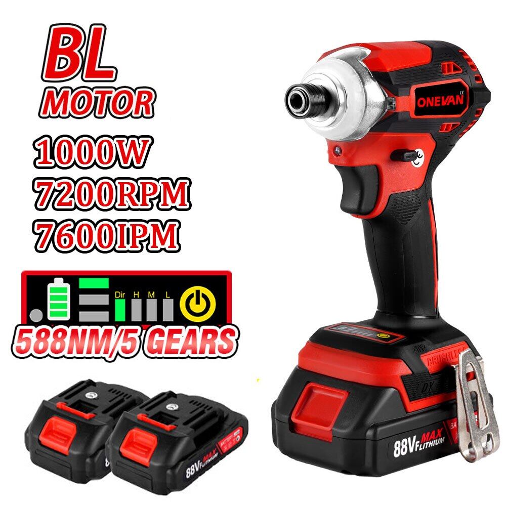 （quà tặng）tuốc nơ vít 588nm động cơ điện không chổi than máy bắt vít cầm tay không dây 5 tốc độ với 3 đèn led dụng cụ điện cho pin makita 18v