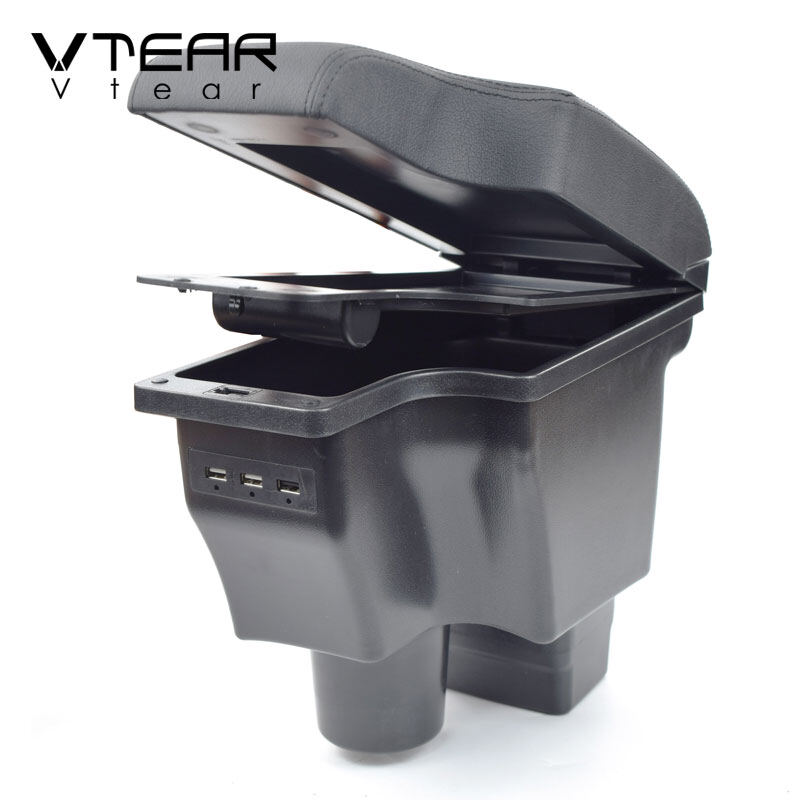 Vtear For Mazda 2/Mazda2/demio armrest car Centre Console Storage Box interior Arm rest car-styling automobile accessories ราคา 2,080 บาท*ส่งฟรี