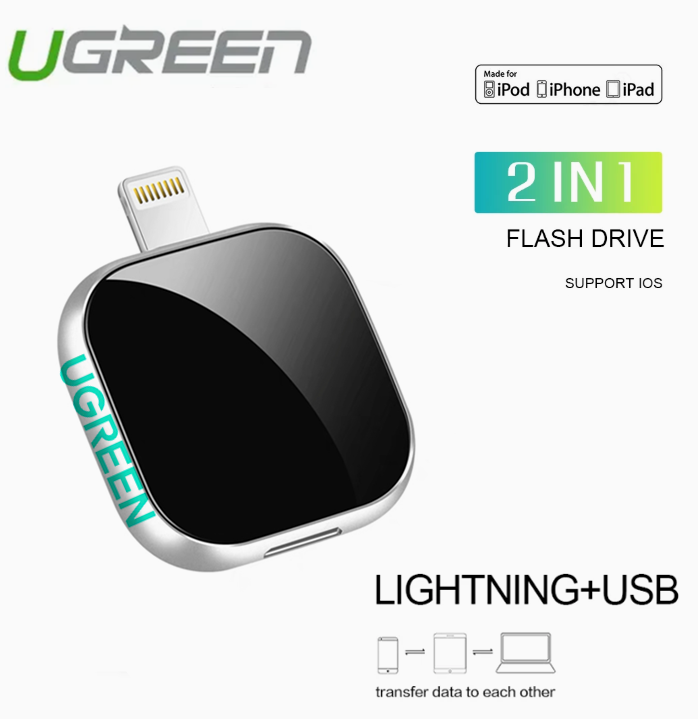 Ugreen Ổ cứng di động OTG 512GB 1TB Ổ USB Flash 2 trong 1 ổ đĩa flash cho samrtphone lưu trữ bên ngoài Pendrive