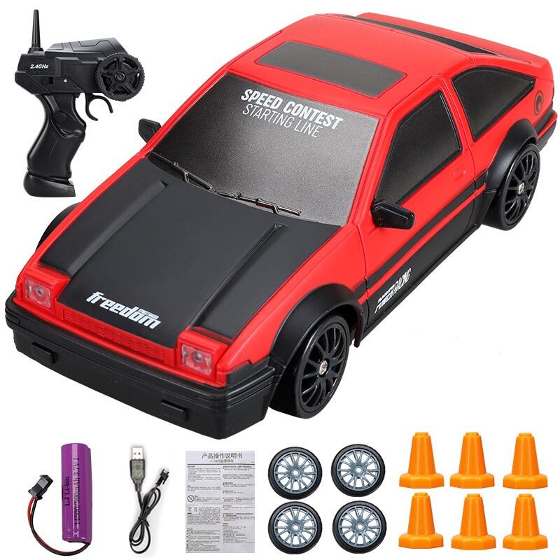 Xe drift rc 2.4g đồ chơi xe drift điều khiển từ xa 4wd mô hình gtr điều khiển từ xa xe ae86 xe đua rc đồ chơi cho trẻ em quà tặng giáng sinh
