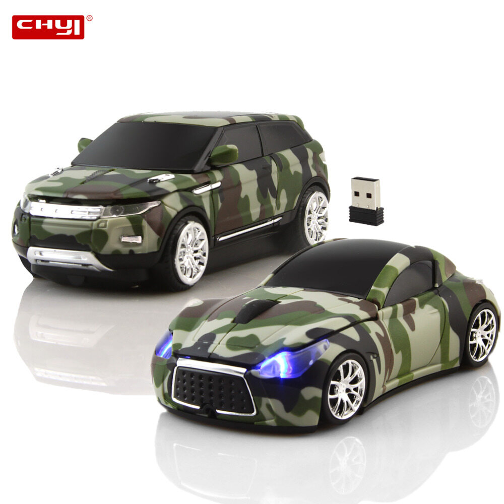Chuột không dây 2.4g chuột máy tính sáng tạo hình xe hơi chuột quang văn phòng mini 3d chuột usb tiện dụng có đèn led cho máy tính xách tay máy tính windows