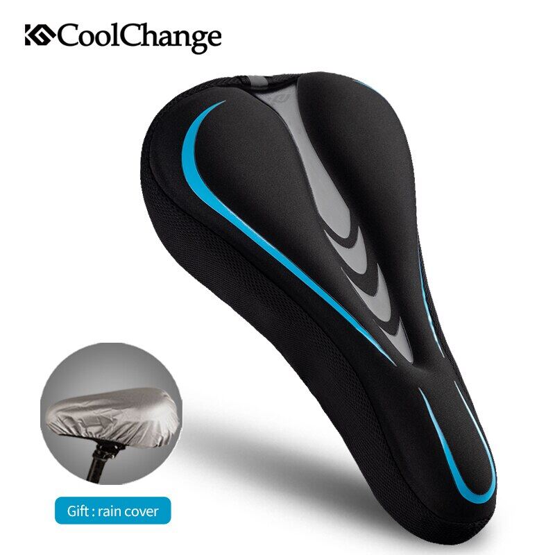Coolchange Bọc Yên Xe Đạp Silicone thoáng khí mềm mại Xe Đạp MTB miếng đệm ngồi yên xe Đệm gối phụ kiện đi xe đạp
