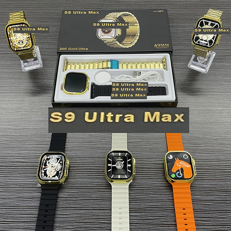 ♥Gratis ongkir + cá tuyết♥Đồng hồ thông minh s9ultra Đồng hồ thể thao 24K vàng Bluetooth gọi sạc không dây S9 Ultra Max Đồng hồ thông minh Bluetooth đồng hồ cho doanh nhân