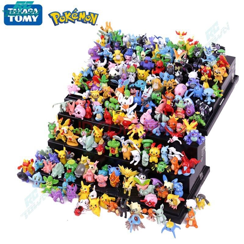 24Pcs/Set Tomy Pokemon Figures Model Collection 2-3cm Pokémon Pikachu Anime Figure Toys Child Birthday Gift