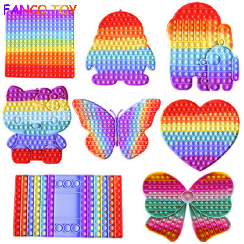 Đồ Chơi Fidget Mới Đồ Chơi Fidget It Pop It Khổng Lồ 2021 30CM Hộp Bán Hàng Cỡ Lớn Among Us Bộ Hộp Đ