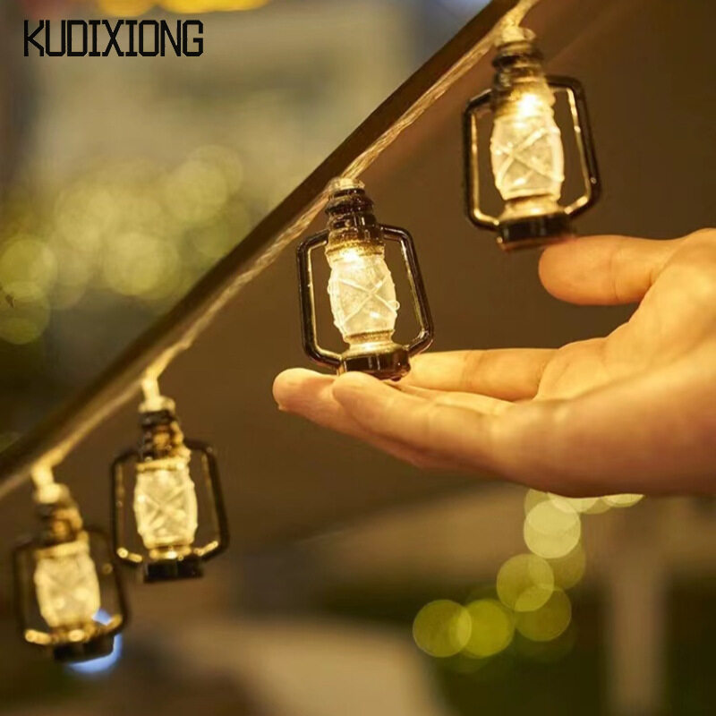 KUDIXIONG Đèn Cắm Trại Tạo Không Khí Đèn LED Cổ Điển Dầu Hỏa Đèn Chai Lều Tán Trang Trí Đèn Lồng Cắm Trại Đèn Dây Năng Lượng Mặt Trời.