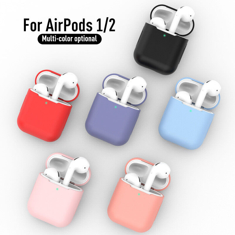 Dành Cho AirPods Vỏ Màu Kẹo Vỏ Mềm Dễ Thương Cho Tai Nghe Airpods Vỏ Bảo Vệ Mỏng Cho Hộp Sạc AirPods (Chỉ Là Vỏ Silicon, Không Có Tai Nghe)