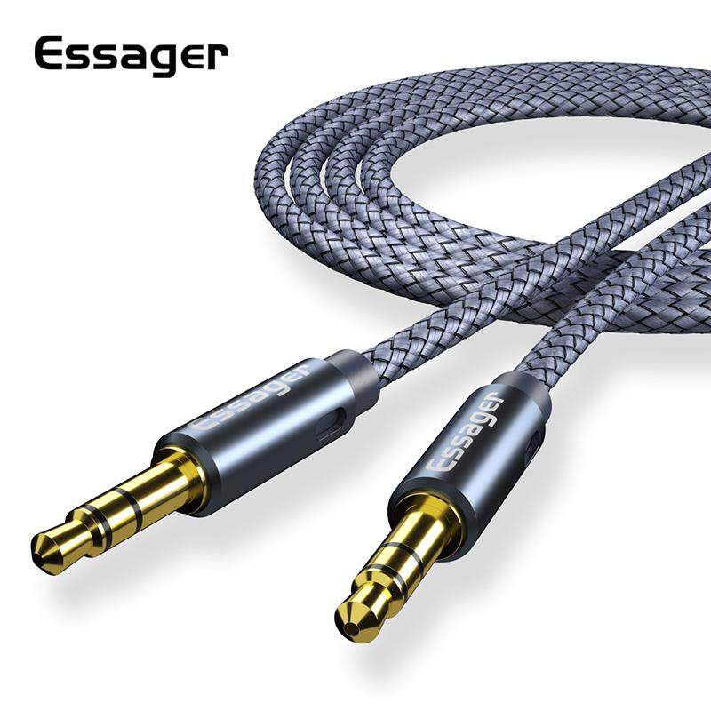 Essager Cáp AUX Dây Loa 3.5mm Cáp Âm Thanh Cho Xe Hơi Tai Nghe Bộ Chuyển Đổi Jack 3.5mm Dây Cho Micr