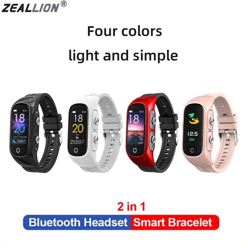 Đồng Hồ Thông Minh Zeallion, Tai Nghe Bluetooth Nam Nữ N8 Dây Đeo Cổ Tay Gọi Nhạc, Tai Nghe TWS Tập Thể Dục Tracker Thể Thao Vòng Đeo Tay Thông Minh