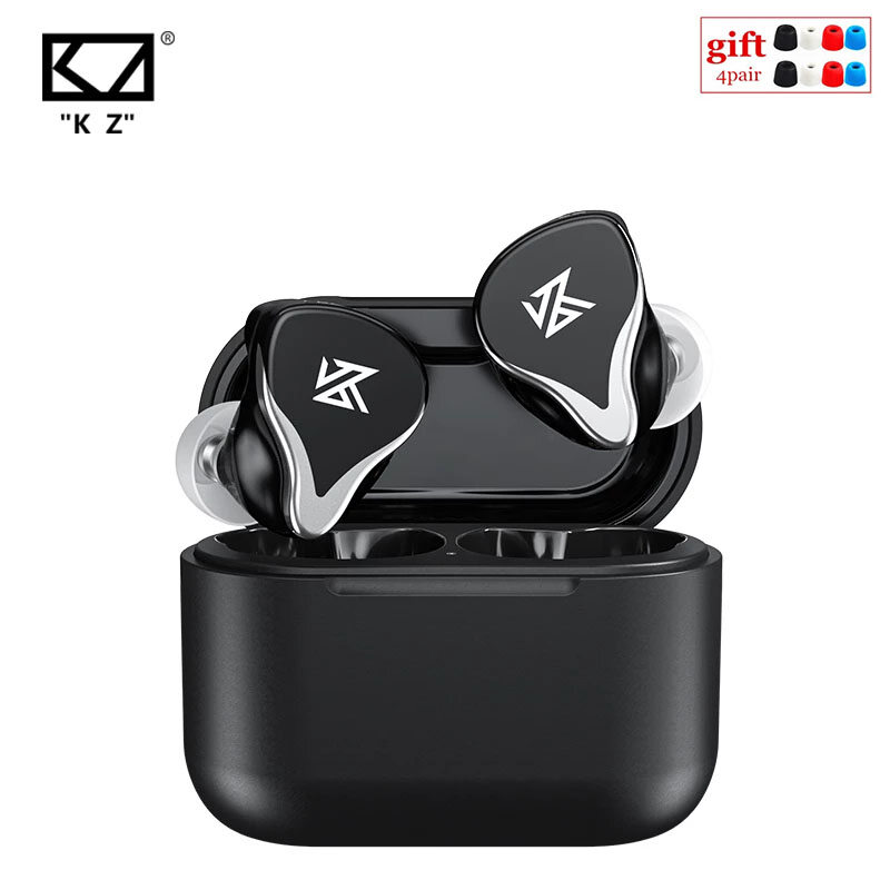 Kz z3 tws wireless bluetooth 5.2 earphones 1ba+1dd hybrid earphones aptx touch control earbuds noise sport headset z1pro s2 sks