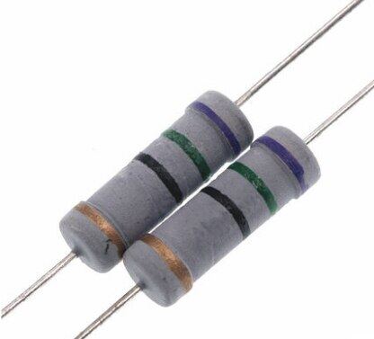 1 5 Pack Carbon Comp 20 OHM 1 Watt 5% Resistors NOS 