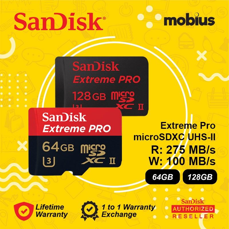 ♥Original Product+FREE+COD♥ Sandisk 64/128GB Extreme Pro Micro SD UHSII Class 10 U3 Card