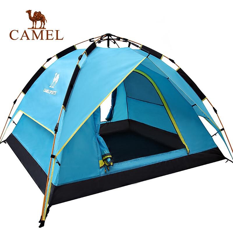 CAMEL Lều Tự Động Ngoài Trời Lều Cắm Trại Chống Nước Chống Nắng 3-4 Người Có Túi Đựng