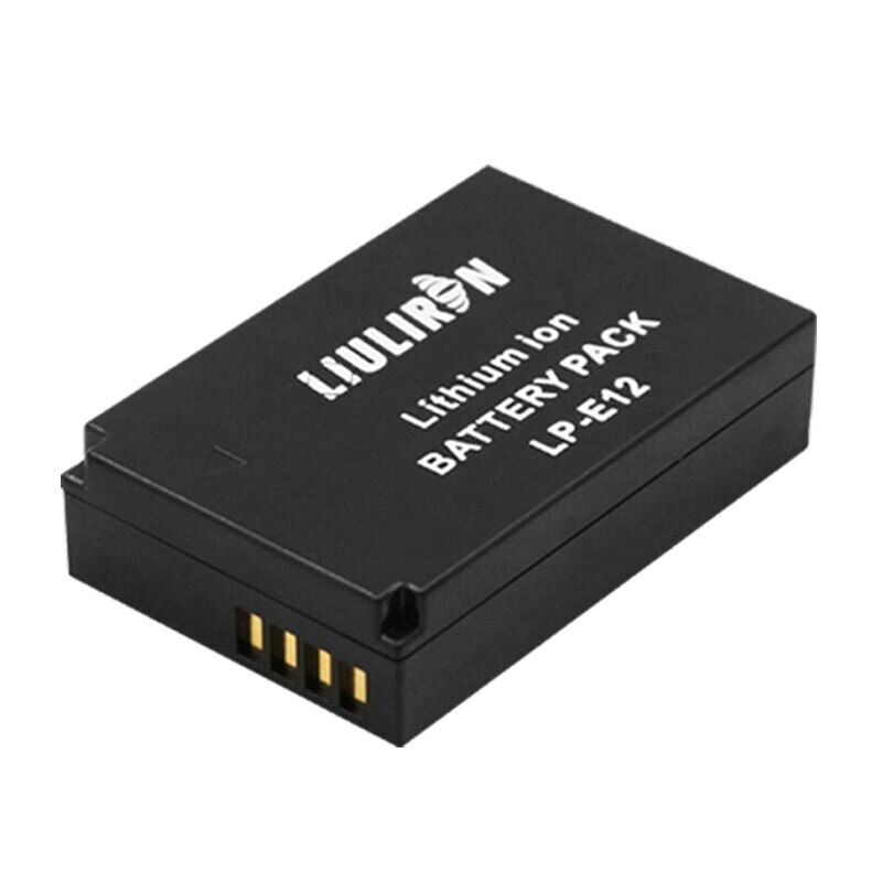 【Hot deal】 4 Chiếc Bộ Sạc Kép 2100MAh LP-E12 LP E12 LPE12 Li-ion + LCD USB Cho Máy Ảnh EOS EOS M100,100D Kiss X7 Rebel SL1