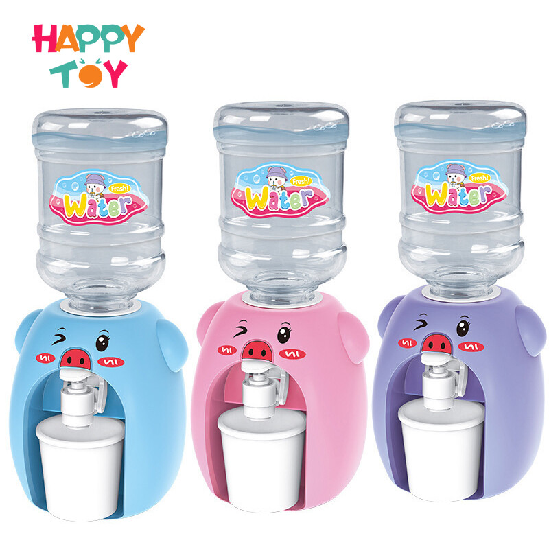 HappyToy Bình Nước Mini Cho Trẻ Em, Đồ Chơi Đài Phun Nước Uống Nhà Bếp Đồ Chơi Đài Phun Nước Uống Nước Trái Cây Mô Phỏng Giống Thật Đồ Chơi Nhà Bếp Trẻ Em Hình Lợn Hoạt Hình