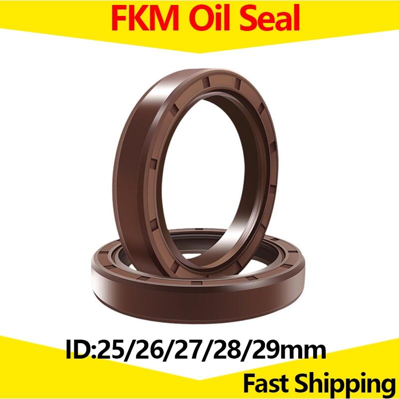 {:”- : 2 cái FKM khung niêm phong dầu ID 25mm 26mm 27mm 28mm 29mm OD 32-72mm độ dày 4-12mm fluoro ruer Gasket Nhẫn