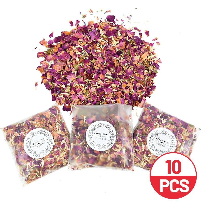 3 Grade Natural Wedding Confetti Dried Flower Rose Petals Bridal Shower  Birthday Party Decoration DIY Valentine'S Day Gift