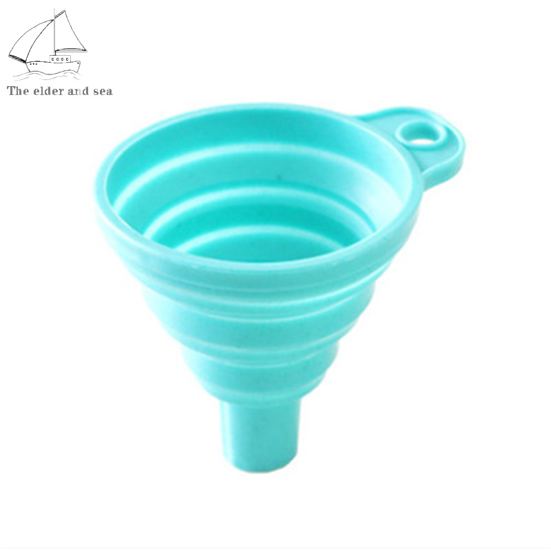 Elder phễu gấp được trên biển phễu dầu nhà bếp phễu silicon cấp thực phẩm dụng cụ rót chất lỏng