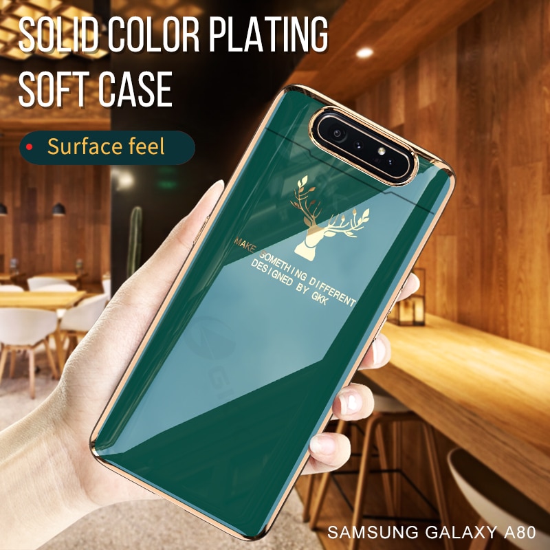 Ốp điện thoại di động coque lift cho samsung a80 ốp lưng bảo vệ chống va đập gkk siêu mỏng tpu mềm chống va đập