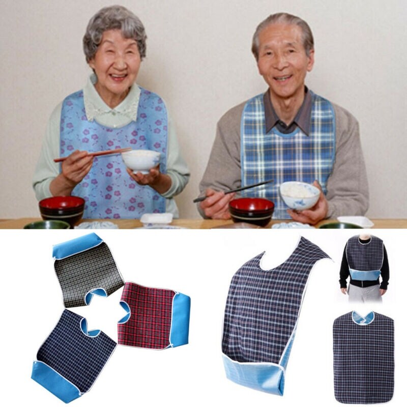{hot} Large Waterproof Adult Mealtime Bibs Disability Clothes Bib Cook Protector Tool For Senier Citizen