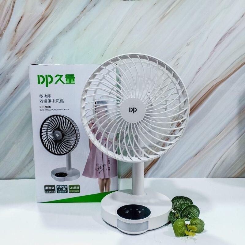 Quạt sạc điện siêu mát dp-7626