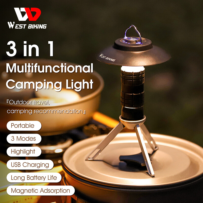 West biking đèn tiết kiệm năng lượng tại nhà led cắm trại đèn lều retro ngoài trời sạc đuwojc bằng usb đèn cắm trại đèn ban đêm