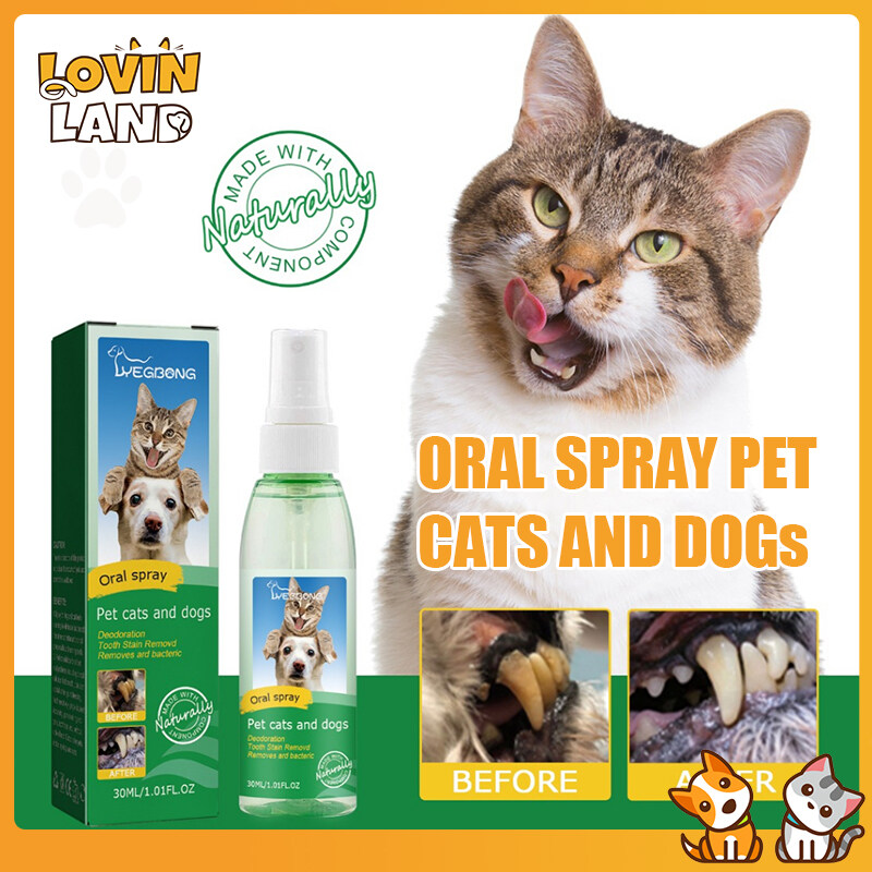 Lovinland PET làm sạch răng bằng miệng phun cho Chó & Mèo loại bỏ hôi