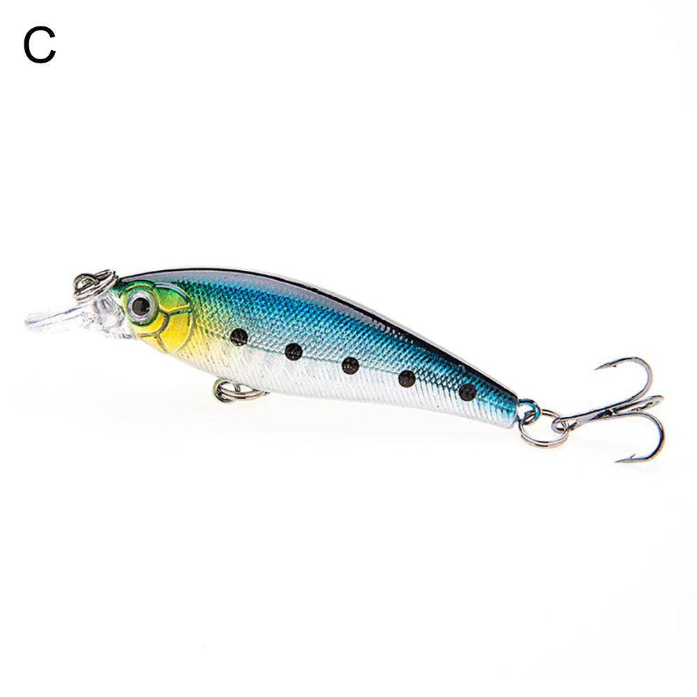 Ghxdryuru 7.5Cm 6.7G Mô Phỏng Mắt 3D Mồi Câu Cá Mồi Wobbler Crankbait Có Móc
