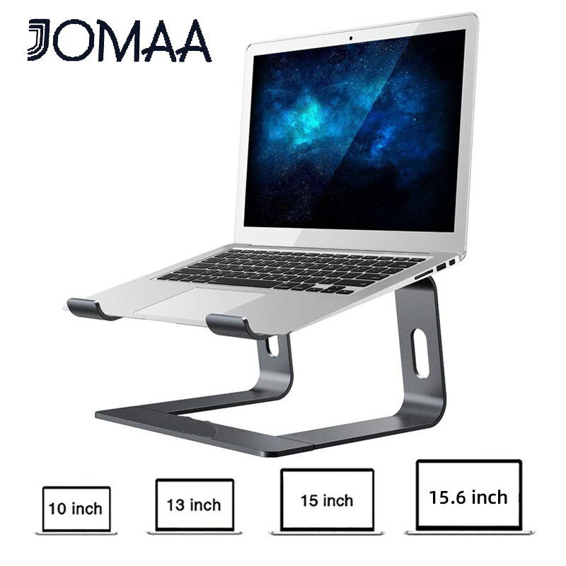 JOMAA Laptop Stand Ergonomic Aluminum Laptop Mount Computer Stand Detachable Laptop Riser Notebook Holder Stand Compatible For 10-15.6 inch