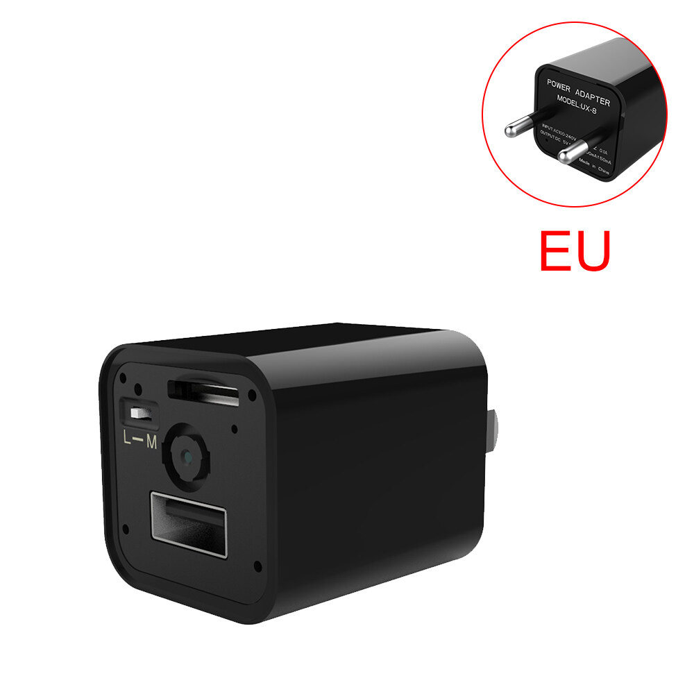 mini wifi 1080p hidden spy camera wall charger