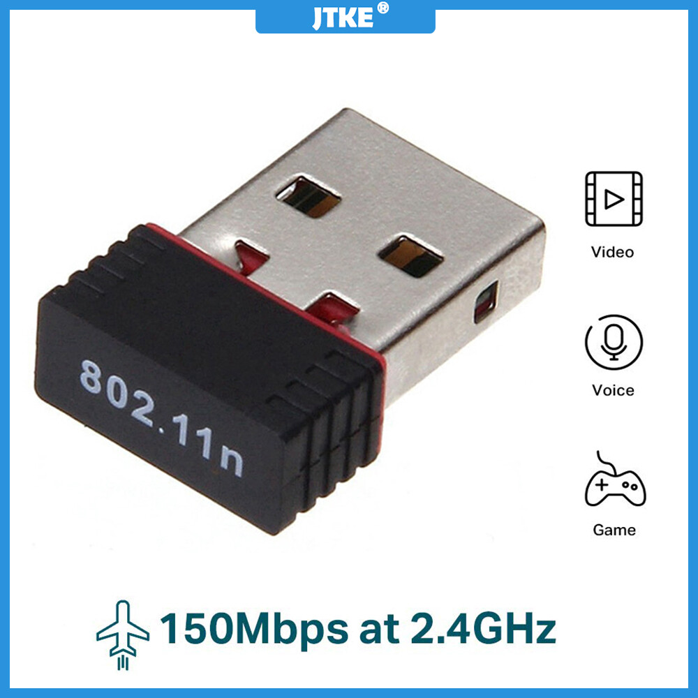 Bộ Chuyển Đổi USB WiFi JTKE 150Mbps, Card Mạng Ethernet Wifi, Thiết Bị Thu Nhận Thẻ Mạng Máy Tính Không Dây WiFi Cho PC Mini
