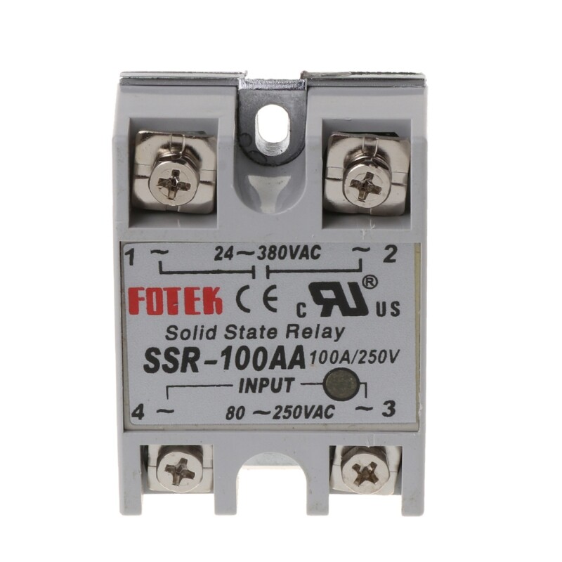 Ssr-100aa 100a ac-ac mô đun rơ le trạng thái rắn 24v-380v, điều khiển nhiệt độ
