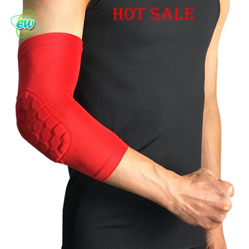 【Spot】EW ผู้ชายผู้หญิงแขนข้อศอกยืดหยุ่นข้อศอกสายรัดป้องกันสนับสนุนสำหรับเทนนิสบาสเกตบอลกีฬากลางแจ้งกีฬา