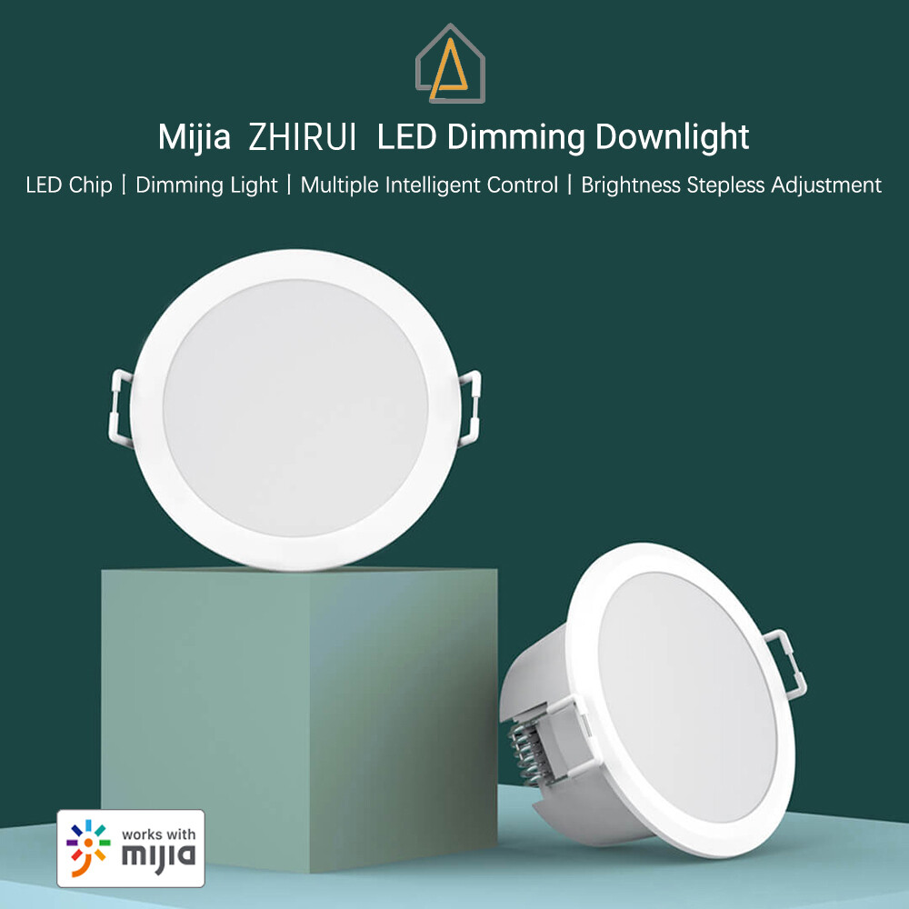 Xiaomi Đèn LED Âm Trần Chiếu Sáng Mijia PHILIPS Zhirui Điều Khiển Từ Xa Thông Minh Ứng Dụng Mi Home WiFi 220-240V Đèn Điều Khiển Giọng Nói Thoải Mái Cho Mắt Nhiệt Độ Màu 4000K, Dành Cho Gia Đình Thông Minh
