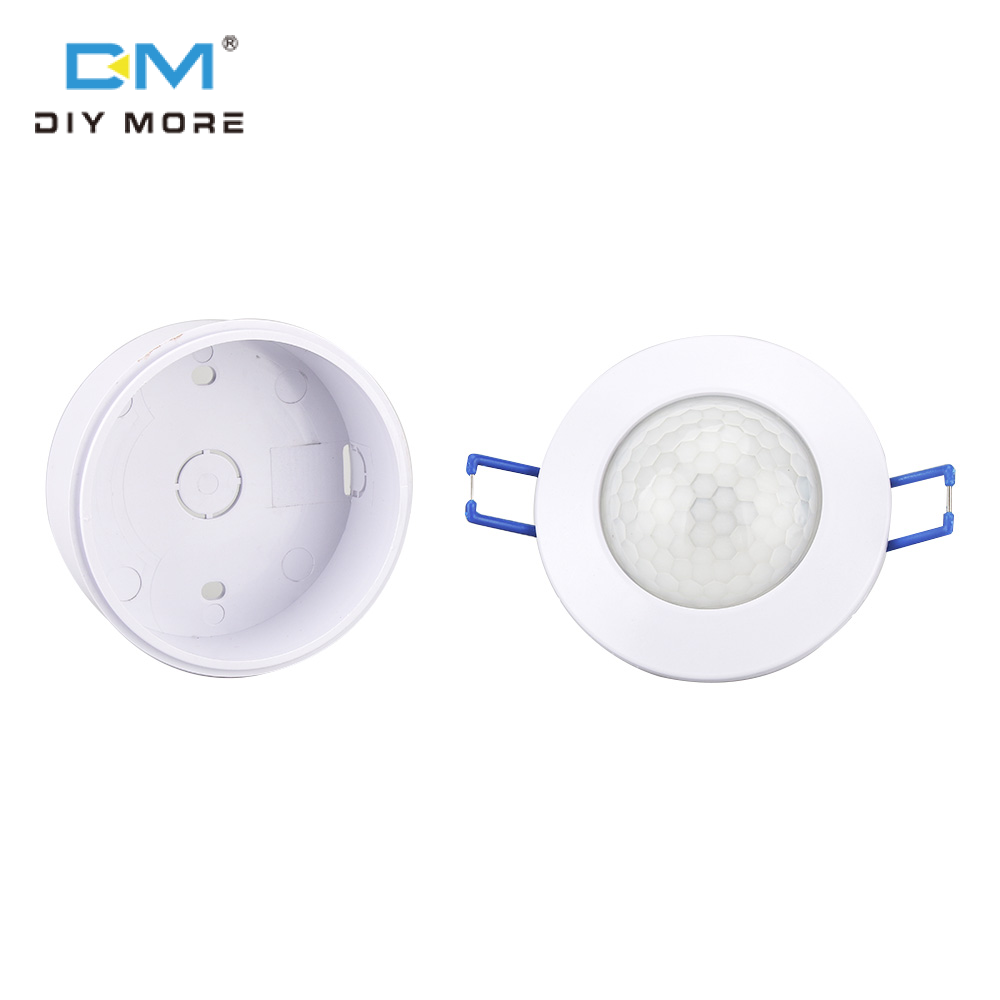  diymore Cảm Biến Chuyển Động Hồng Ngoại Máy Dò Chuyển Động Cơ Thể PIR Trần Mini Công Tắc Đèn Điều Chỉnh Được Cho An Ninh Gia Đình 220-240V 