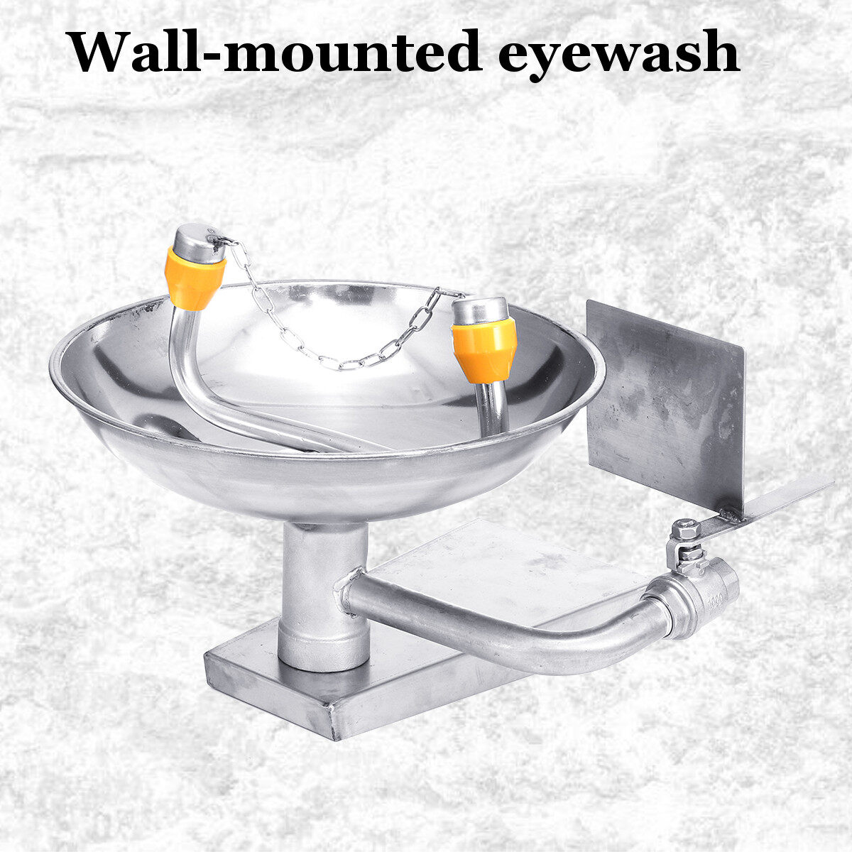 Generic Stainless Steel Safety Emergency Doubleport Eye Wash Bowl