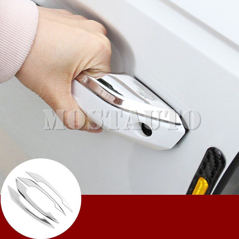 For Audi Q5 Stainless Steel Exterior Car Door Hle Cover Trim 2017-2021 4Pcs Car Essories Interior Car Decor Car Trim