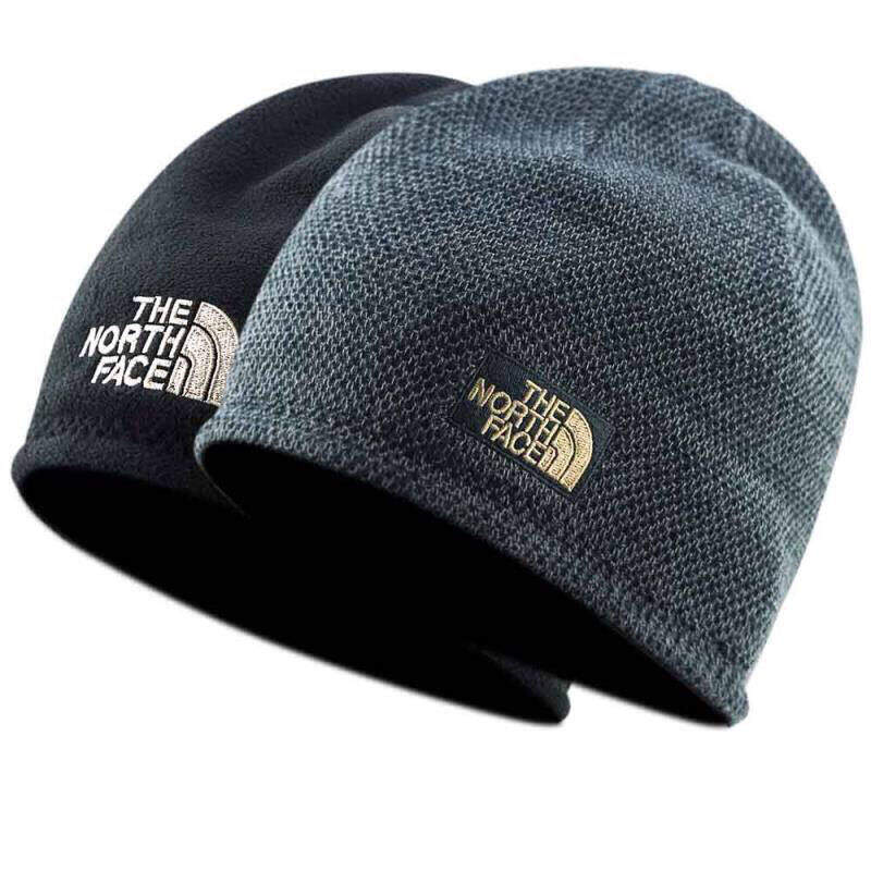 North the face mũ nam nữ thời trang mũ dệt kim hai mặt mũ len mũ trượt tuyết đi bộ đường dài