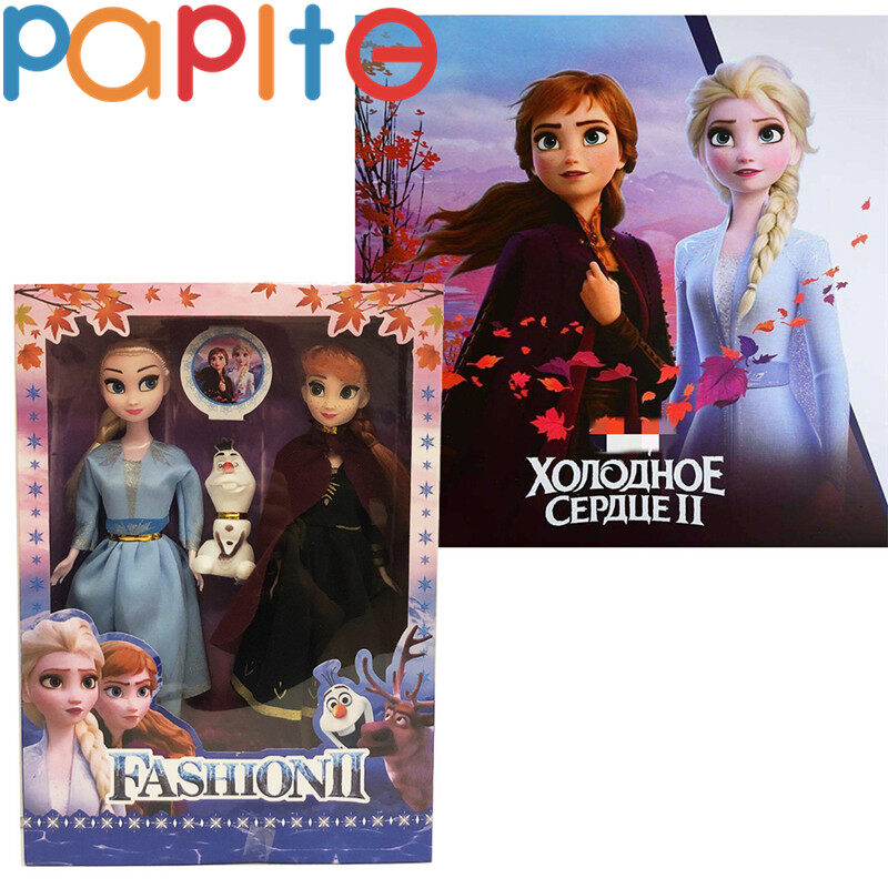 Đồ Chơi Công Chúa Elsa Anna Cho Bé Gái, 2 Chiếc Búp Bê Hoạt Hình Đông Lạnh 30Cm