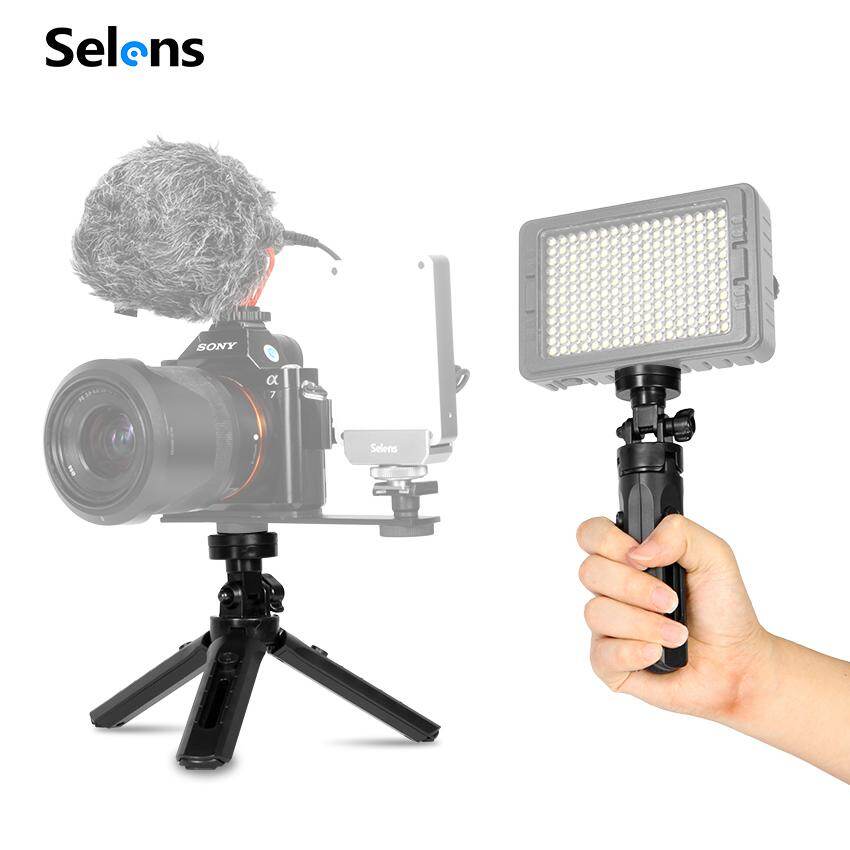 Selens Mini Tripod Extendable Camera Gopro Compatible Vlog Stand with Phone Holder For Xiaomi Huawei Iphone Photography Vlogging