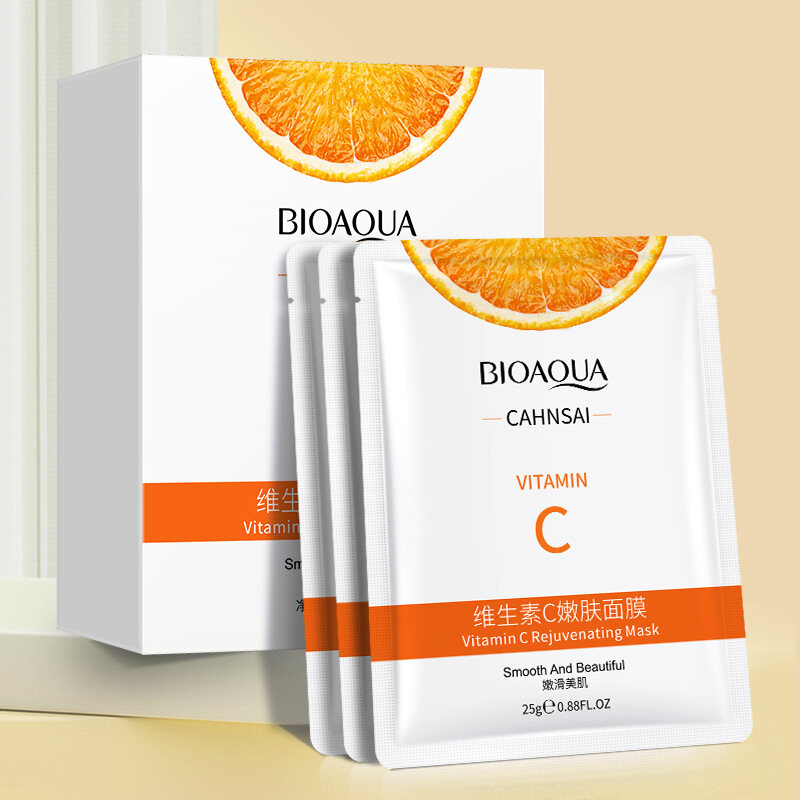 BIOAQUA 10 Cái Vitamin C Trẻ Hóa Da Mặt Nạ Chăm Sóc Da