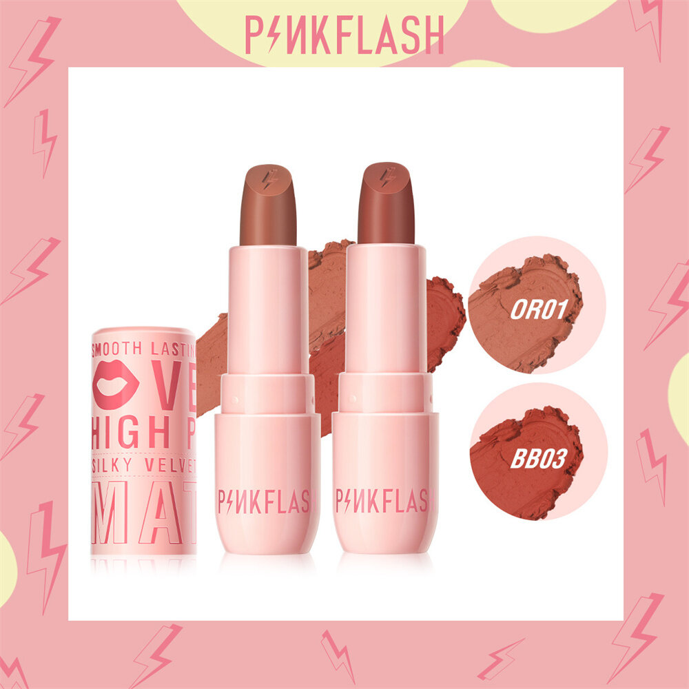 Momo cửa hàng Pinkflash nhung môi lì son kem cao sắc tố mượt mềm mịn dài son lâu trôi