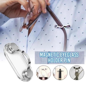 ภาพหน้าปกสินค้าที่แขวนแว่นแม่เหล็กไม้หนีบสแตนเลสเข็มกลัดหูฟังแว่นตากันแดดกระเป๋าคลิปตกแต่ง Pin ที่เกี่ยวข้อง